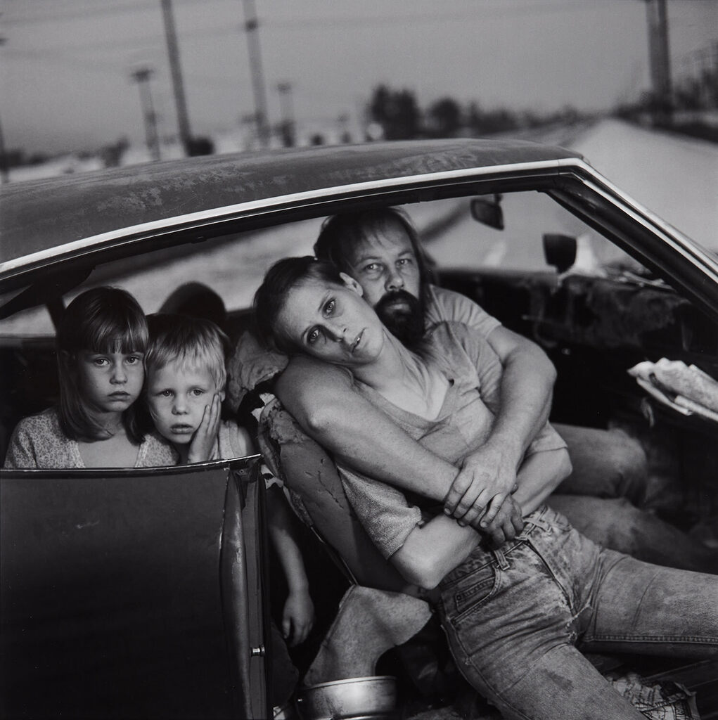 Homeless Damm Family in Their Car, Los Angeles, Ca.