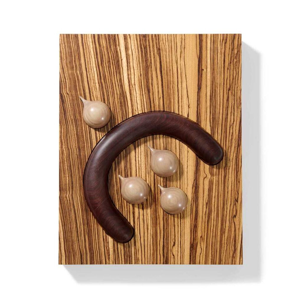 Untitled (Zebrawood Picture, Taupe)