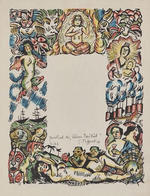 ”Umrahmung zur Ankündigung der Zeitschrift ”Die Schöne Rarität””