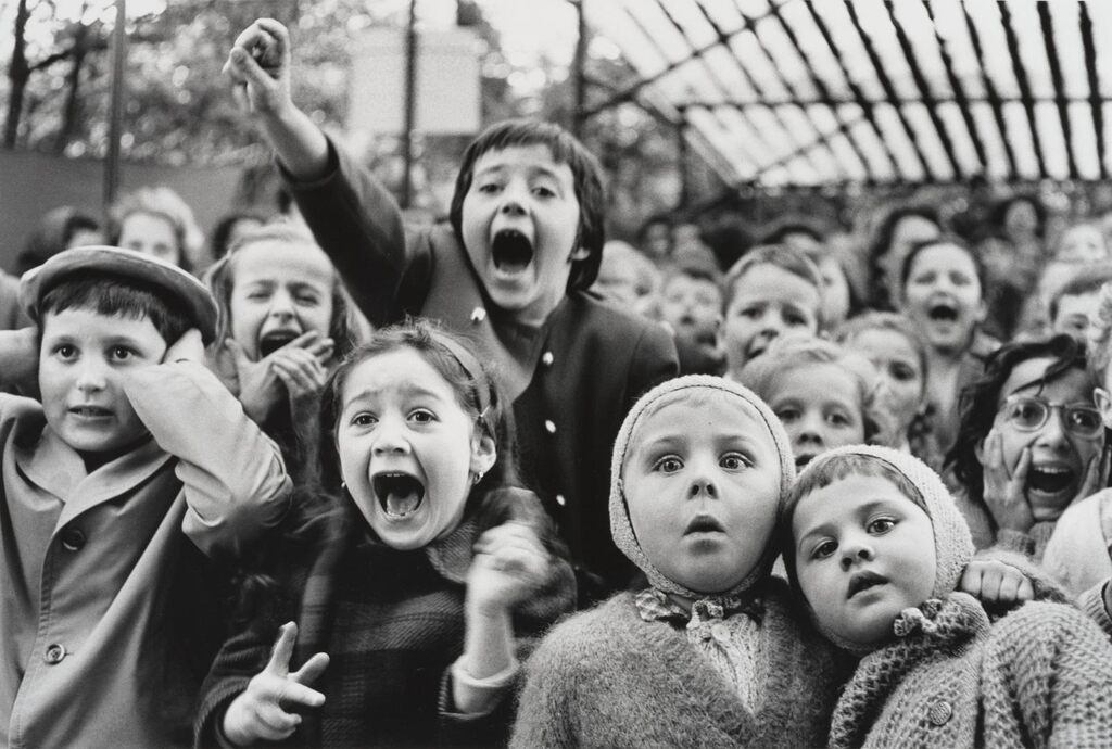 Children at a Puppet Theatre, Paris, 1963