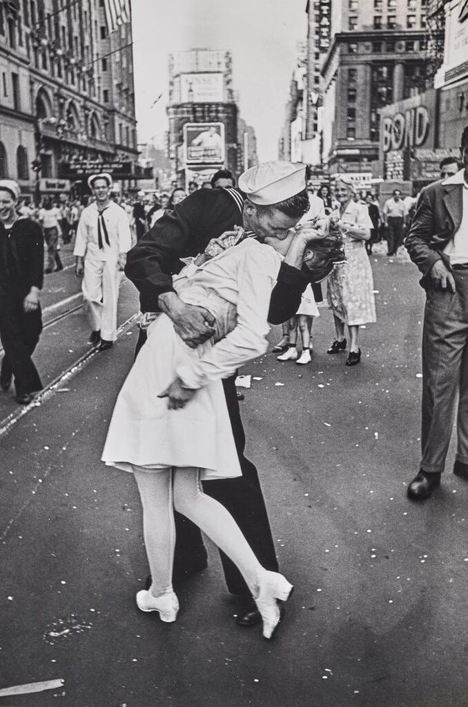 V-J Day at Times Square, New York City, 1945