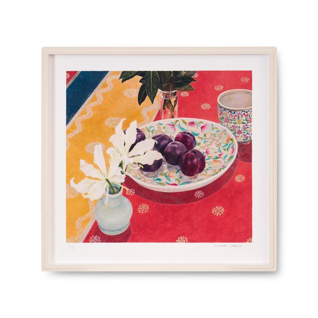 Plums with Indian Cloth, 2004