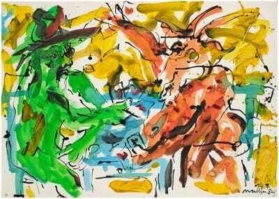 Vincent und Ziege spielen Karten (Vincent and Goat Playing Cards)