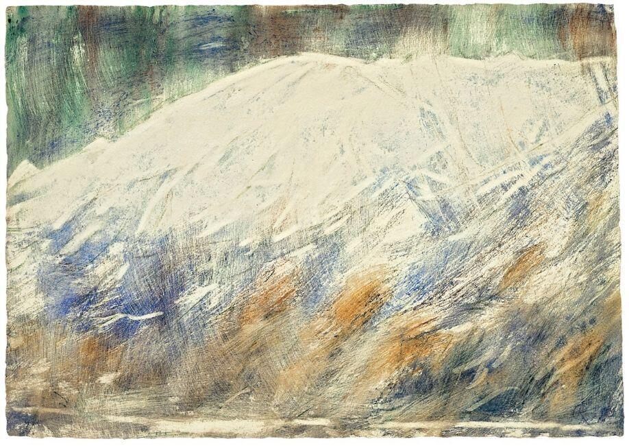 Mountain in the snow