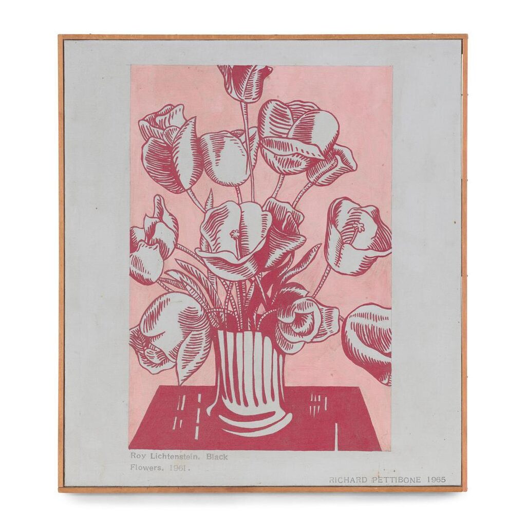 Roy Lichtenstein, 'Black Flowers'