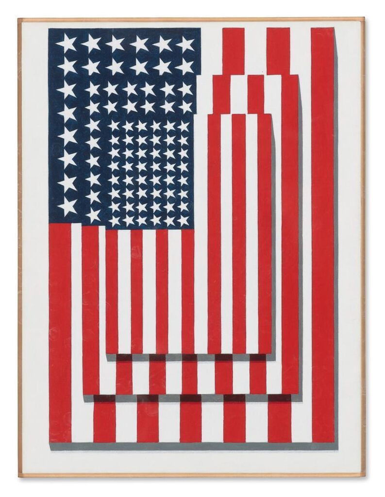 Jasper Johns, 'Three Flags,' 1958 (Vertical)