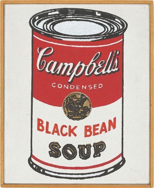 ”Campbell’s Soup Can (Black Bean)”