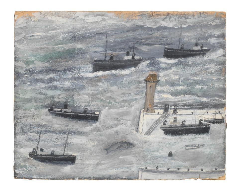 Pier with Boats and Fish