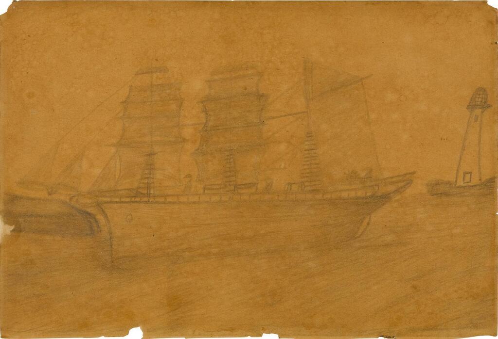 Sailing Ship and Lighthouse