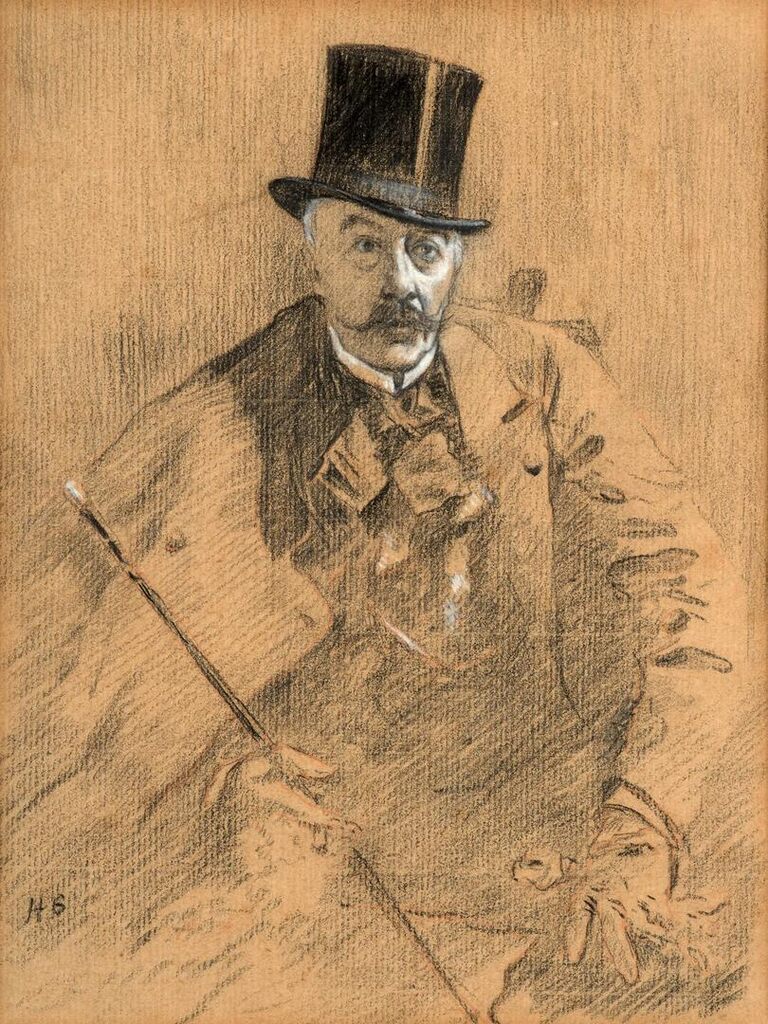 Portrait of the Belgian painter Alfred Stevens (1823-1906)
