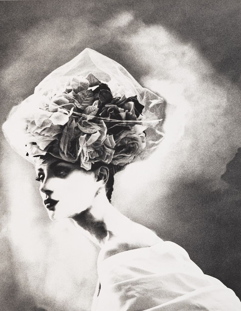 Night Bloom, Olga Pantushenkowa, hat by Christian Lacroix Haute Couture, Paris, 1996
