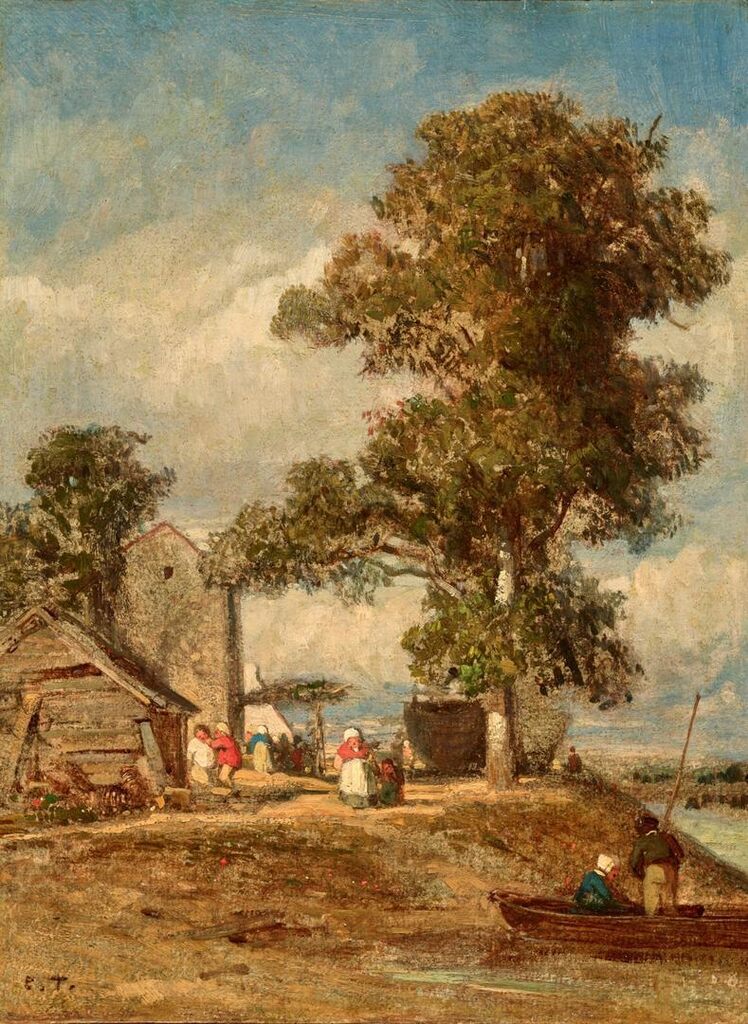 View of a Hamlet by a River