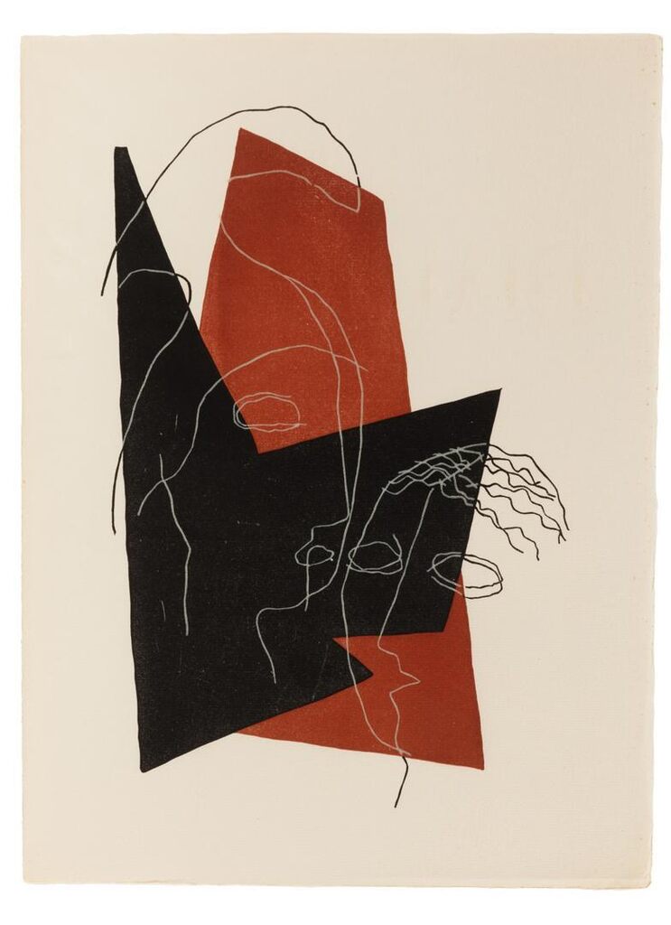 Dialogues de Lucien. 1951. 24 bois originaux en couleurs. Un des 25 exemplaires hors commerce, sur Arches. Signé.