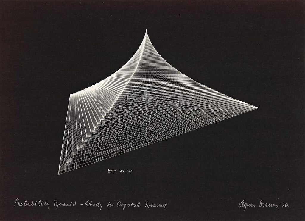 Probability Pyramid, Study for Crystal Pyramid