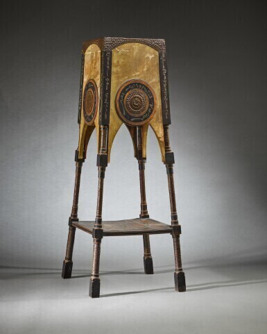 Carlo Bugatti, Italian, (1856-1940), A pedestal, circa 1900