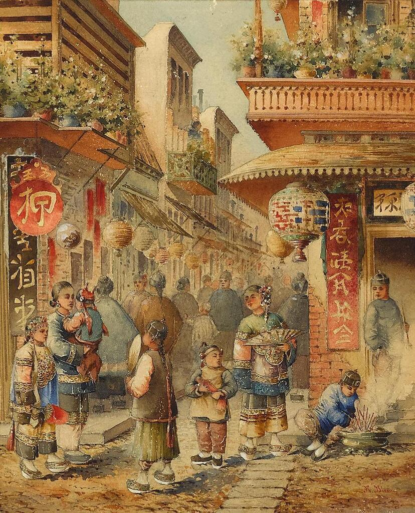 Street in Chinatown, San Francisco, New Years