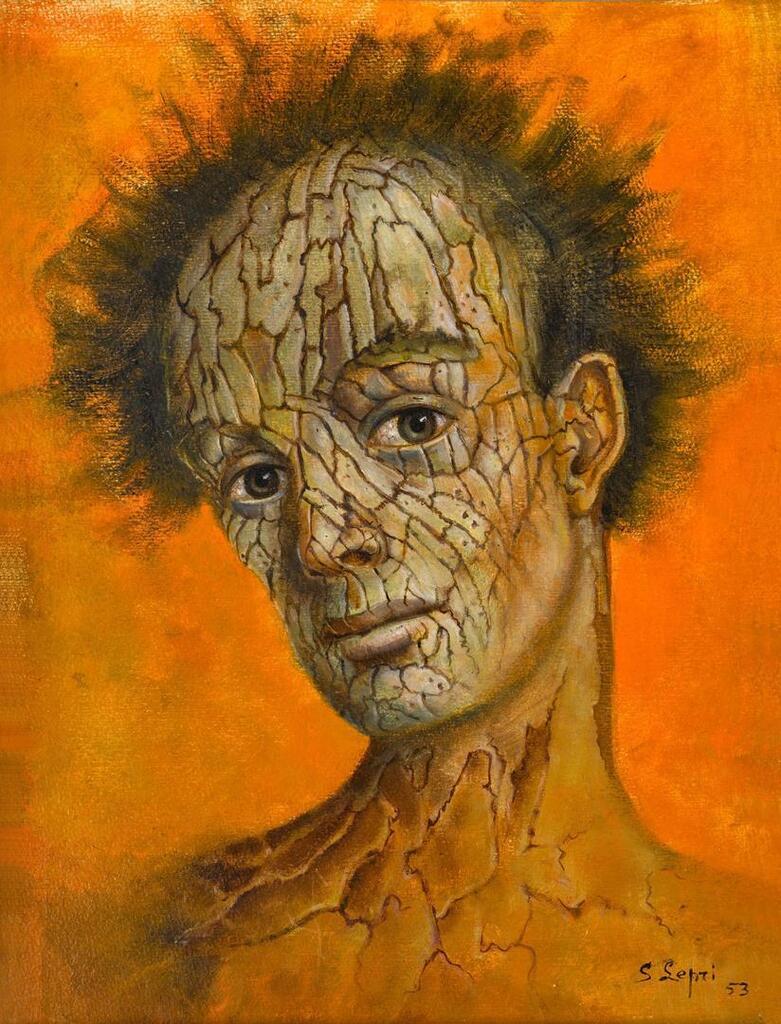 L'homme au visage craquelé