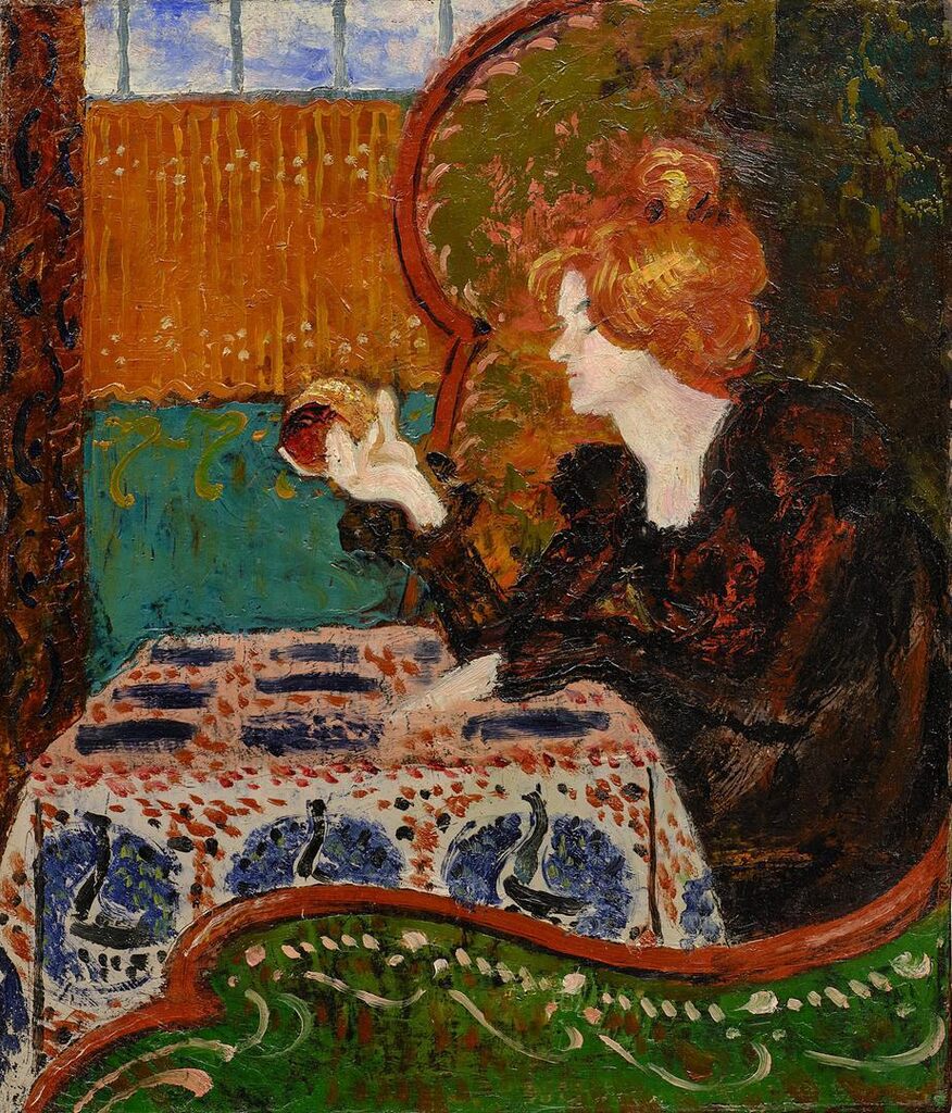 Femme de profil