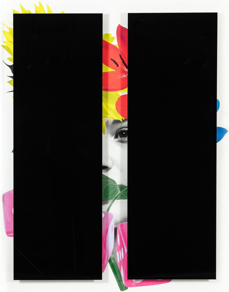 Black Bars: Déjeuner No 11 (Girl with Sunflowers, Lilies, and Dice)