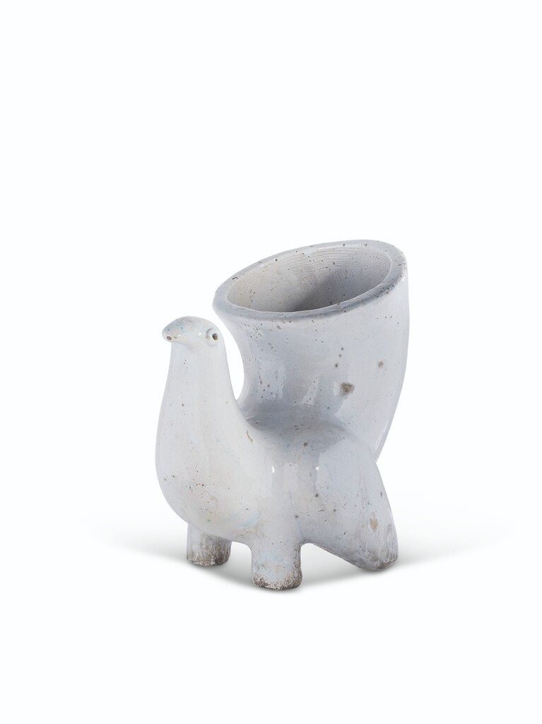 VASE DE JARDIN 'LA POULE BLANCHE', LE MODÈLE CRÉÉ EN