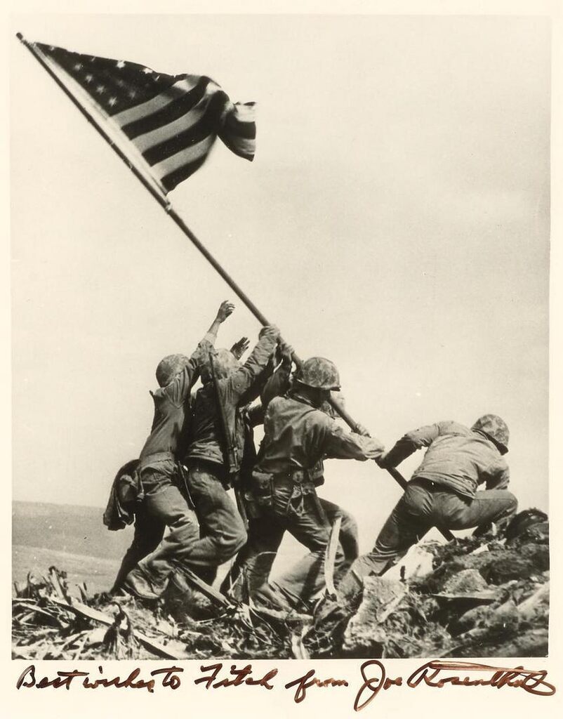 'Raising the Flag at Iwo Jima' and Selected Images of World War II