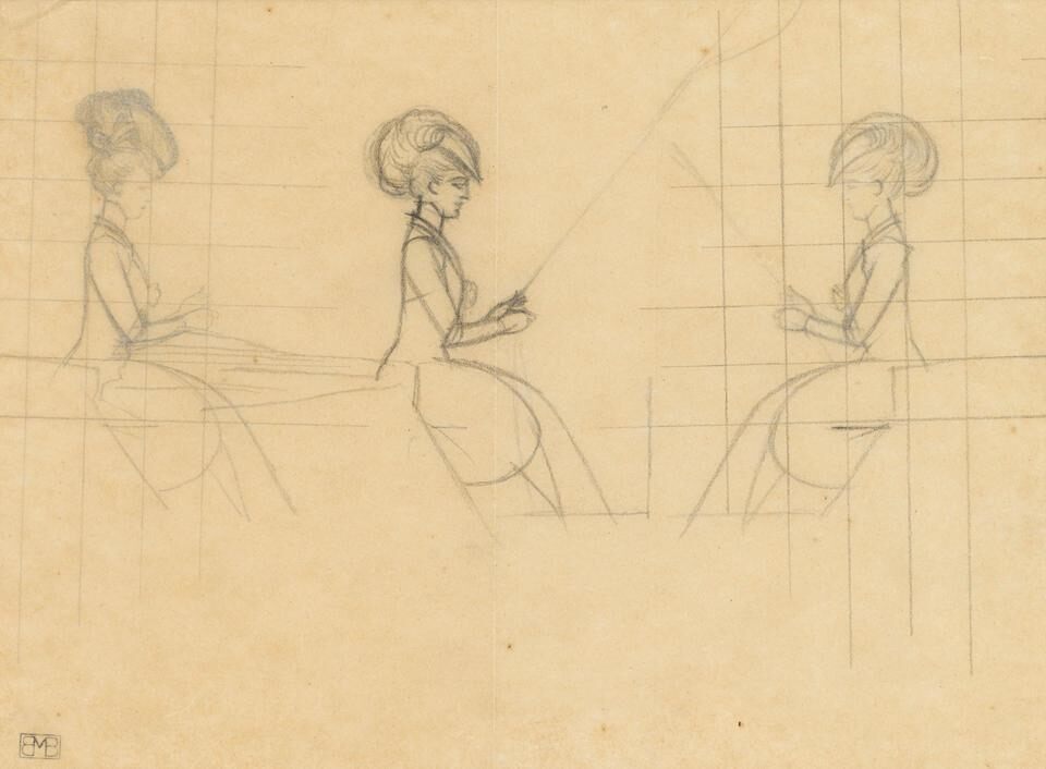 Etude de femme à la calèche