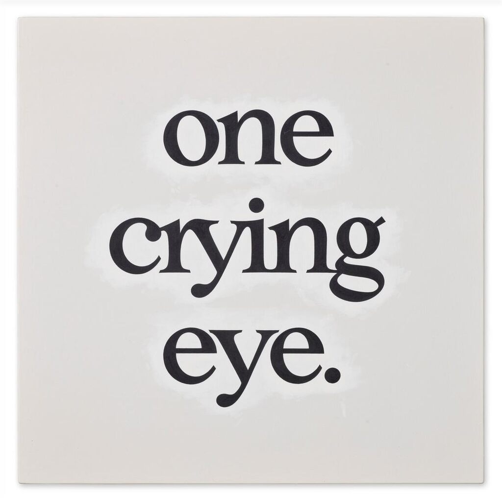 One crying eye