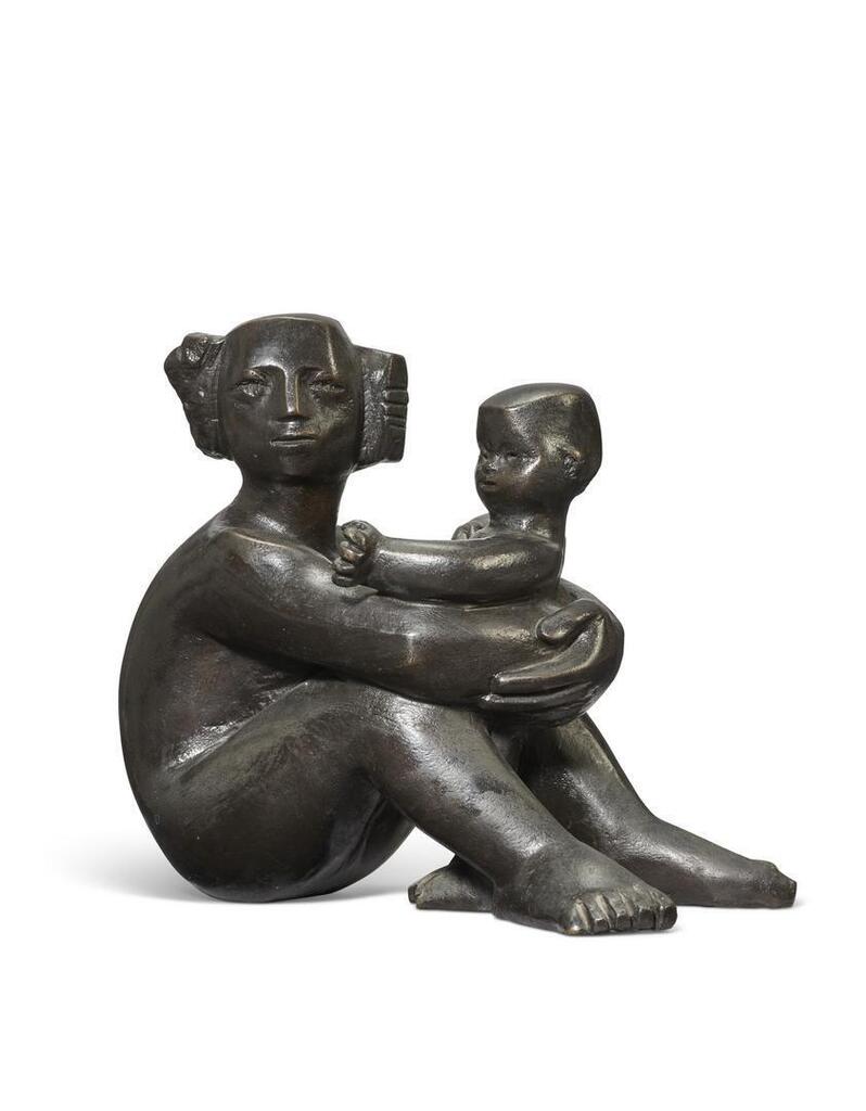 Sitting, Holding, Looking