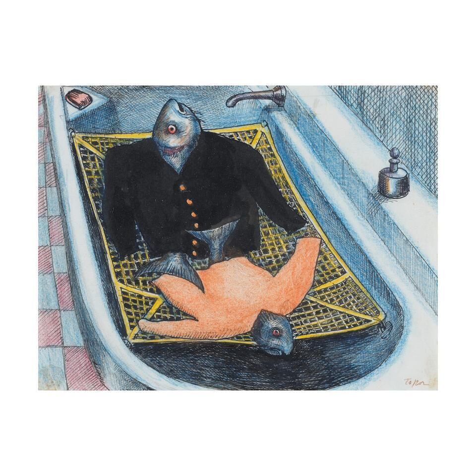 Dans la baignoire