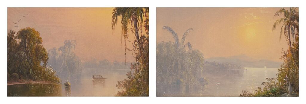 Scene in Nicaragua and Evening, River San Juan - Nicaragua