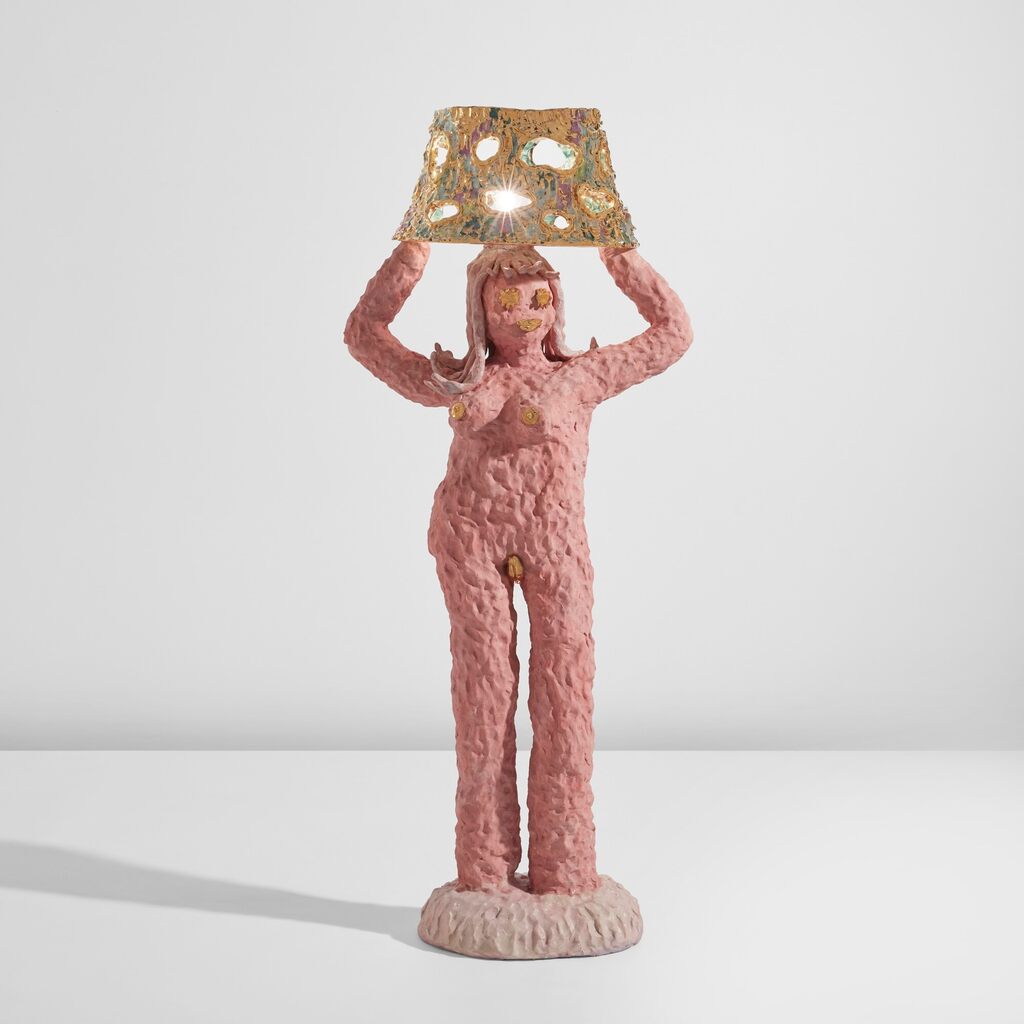 "Pink Large Lady" floor lamp