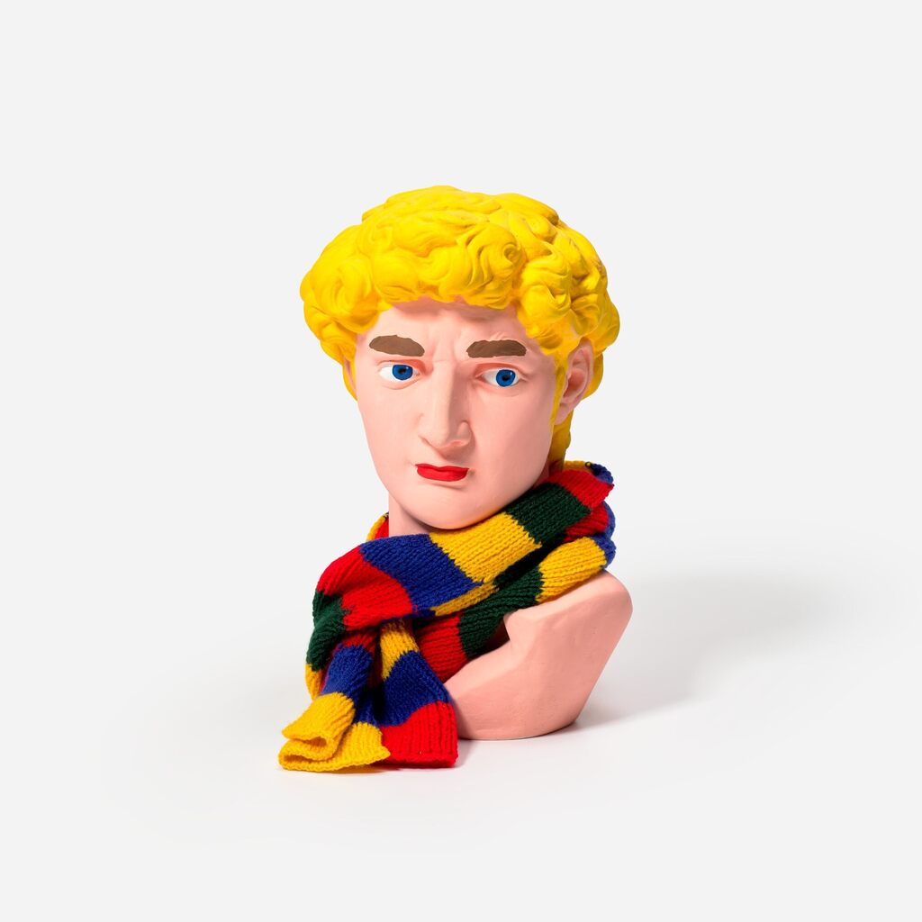 David Head With Scarf