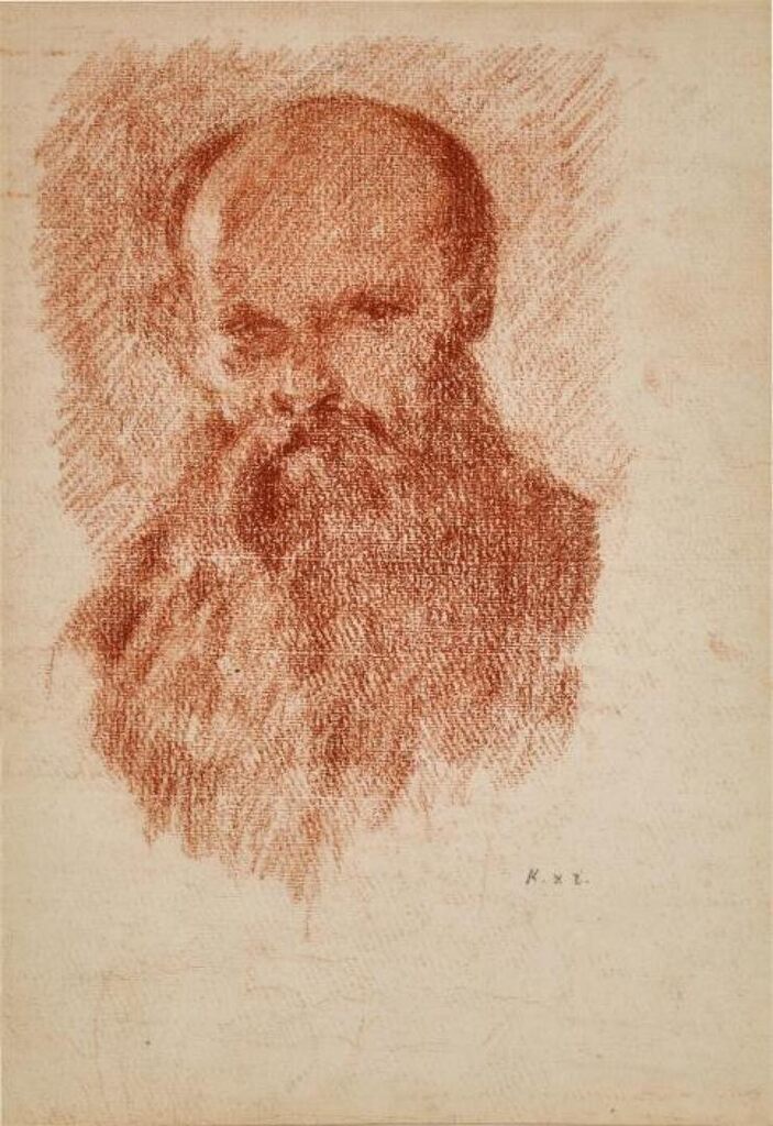 Autoportrait - recto; Deux nymphes auprès d'un arbre - verso