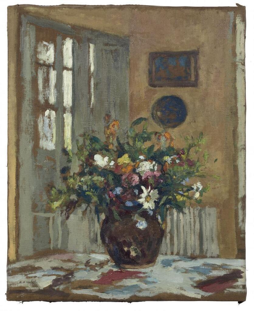 Still life with a bouquet of flowers