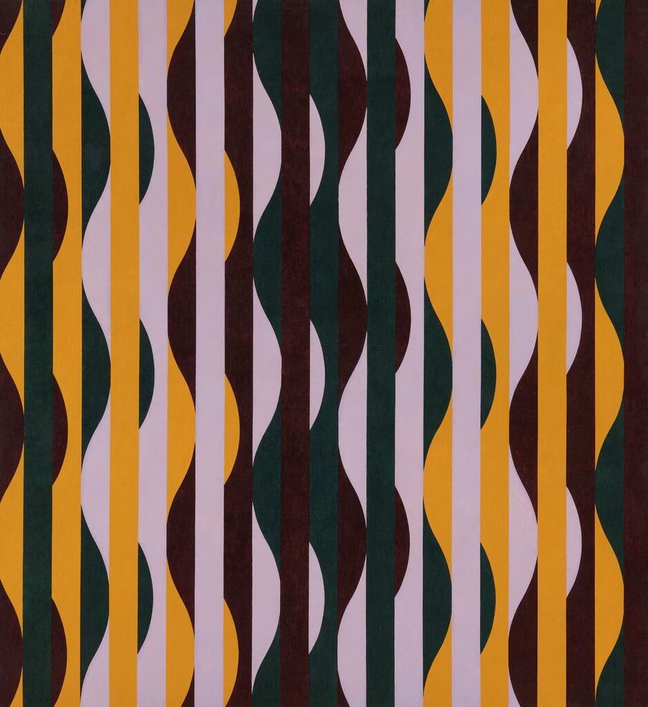 Mauve, Brown, Green and Ochre
