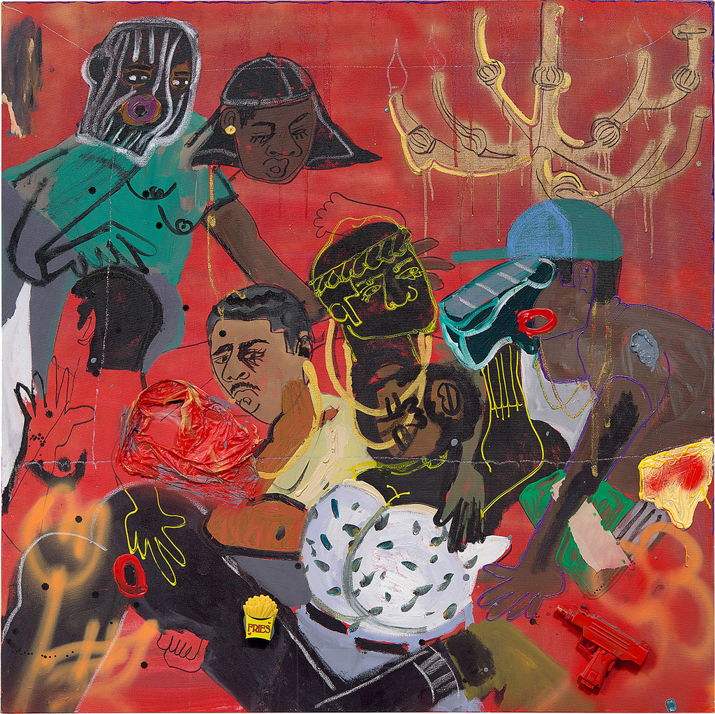 7 Heads on Red Bed