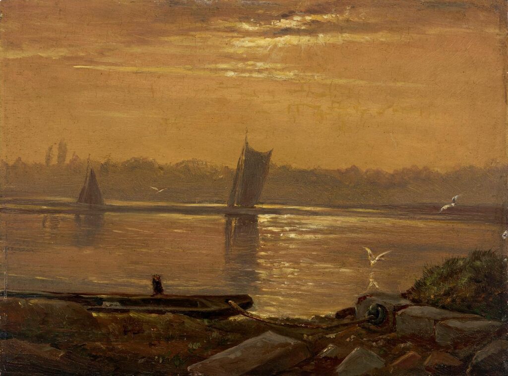 Abend an der Elbe