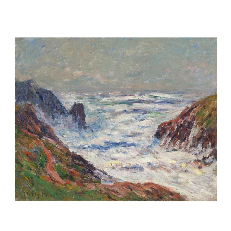 Écume et vagues, côte bretonne