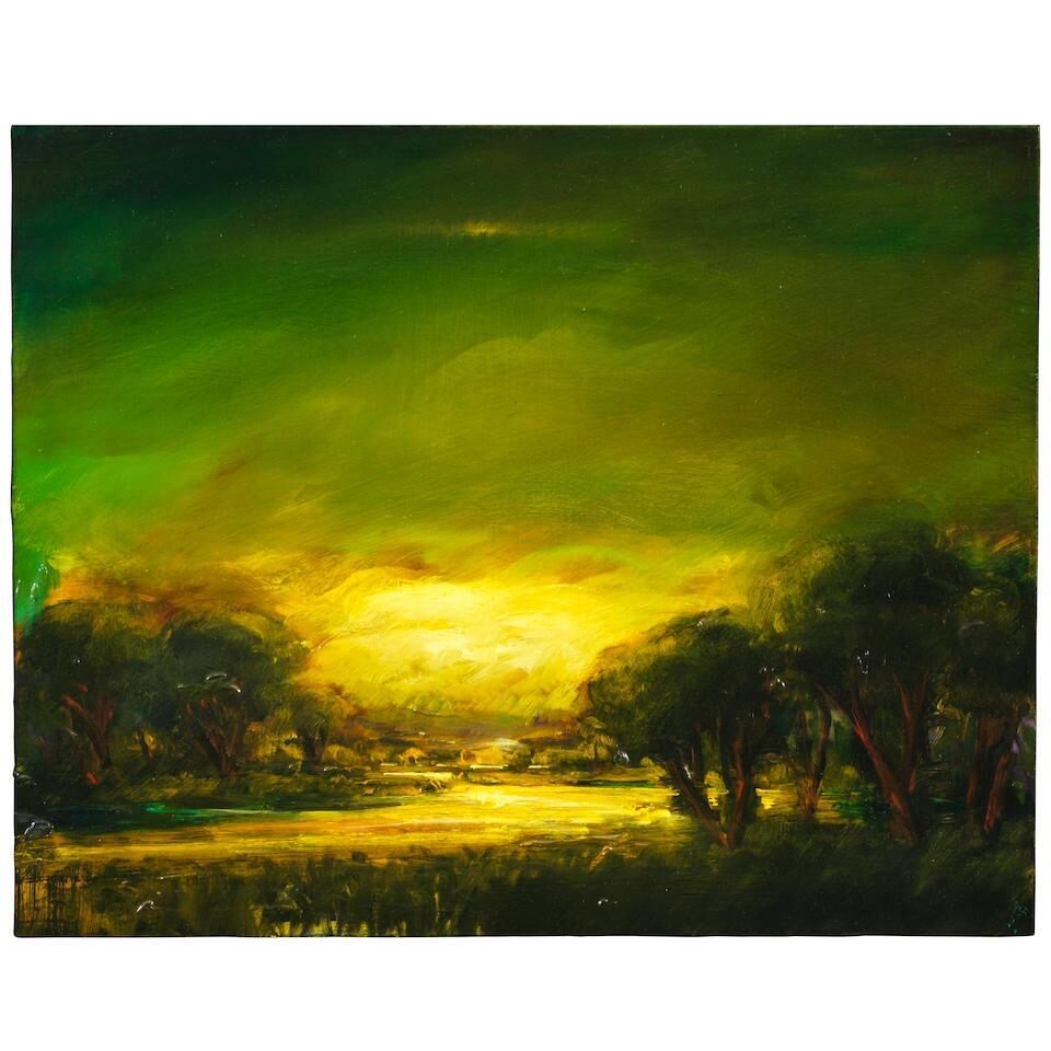 The Line to Home, River and Sky Study