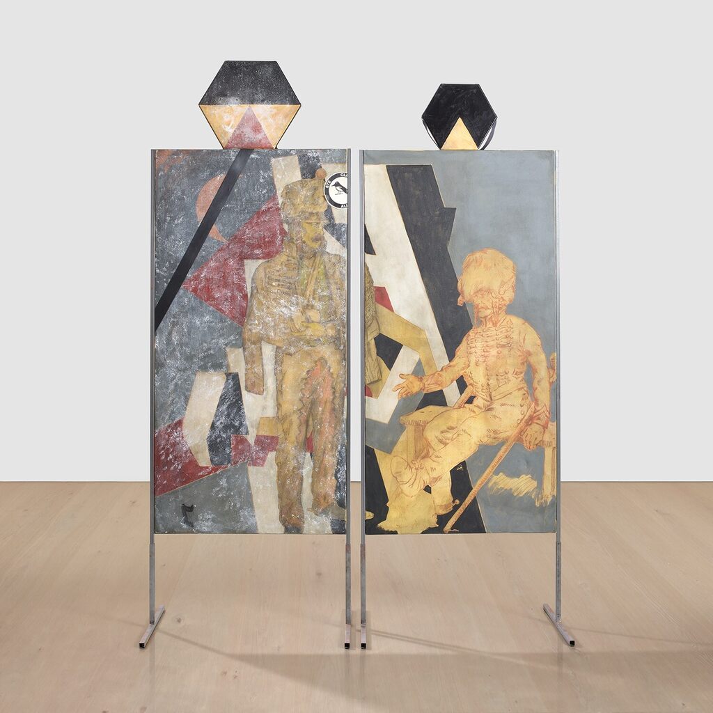 Six Figure Diptych (Courtesy Of The Neighborhood Watch)