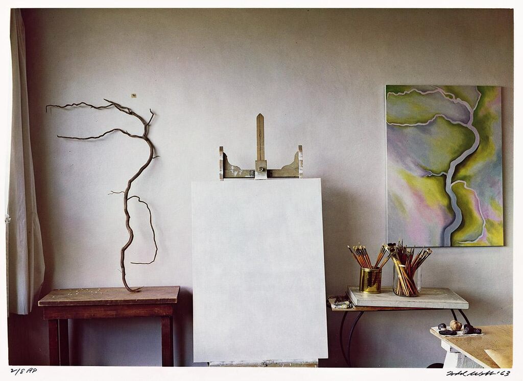 Georgia O'Keeffe's studio, 1963