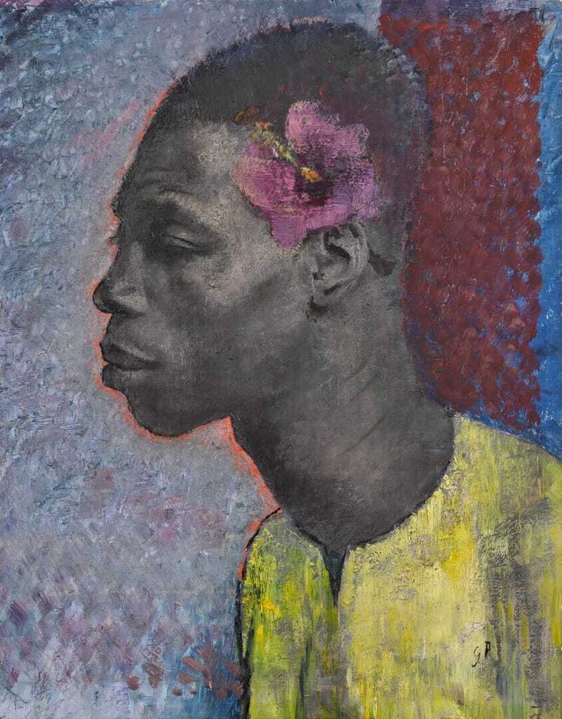 Portrait of a Man with Hibiscus Flower (Félix)