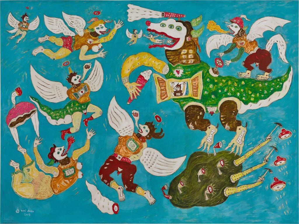 Flying Angels and a Dragon