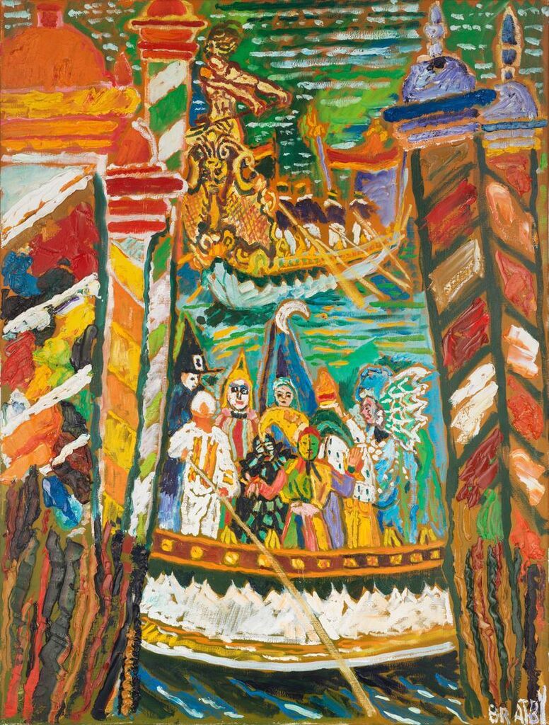 Carnival Figures on the River