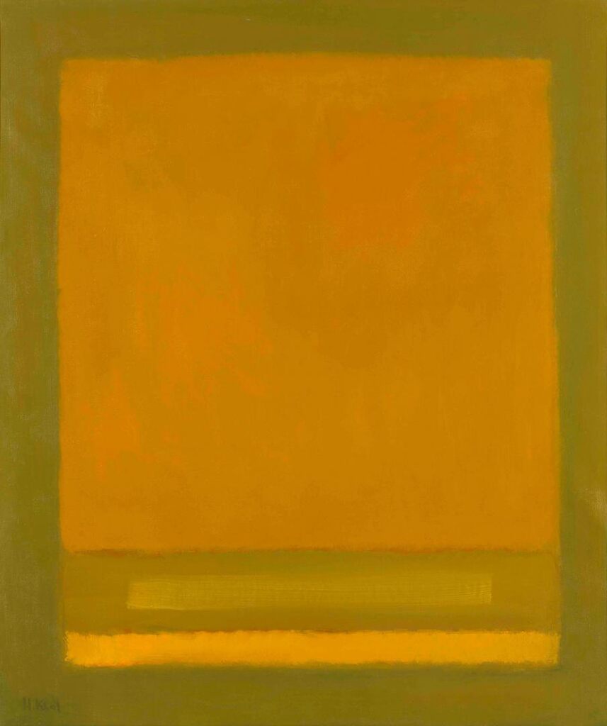 Ochre and Yellow over Green