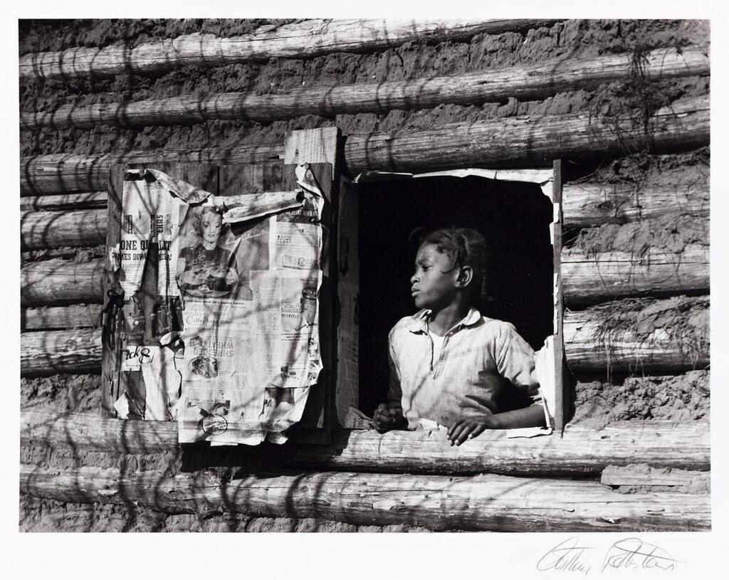 Girl at Gees Bend Alabama Sheepherders Camp Madison County Montana, 1937