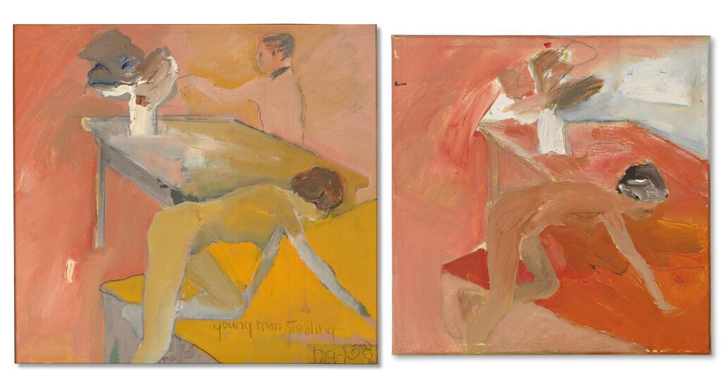 (i) Young Man Stealing; (ii) Untitled