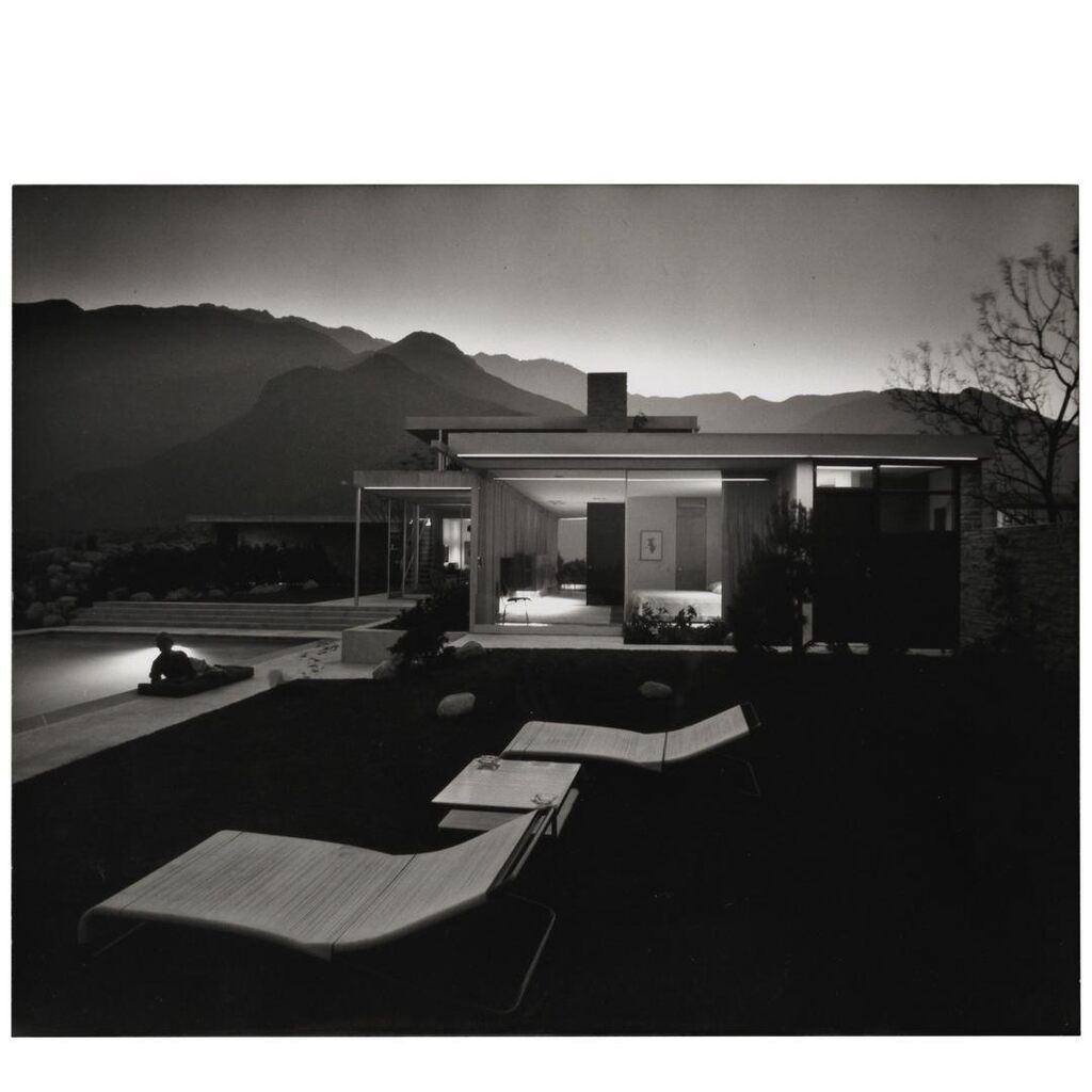 Richard Neutra's Kaufmann House (View of Pool and Patio), Palm Springs, 1947