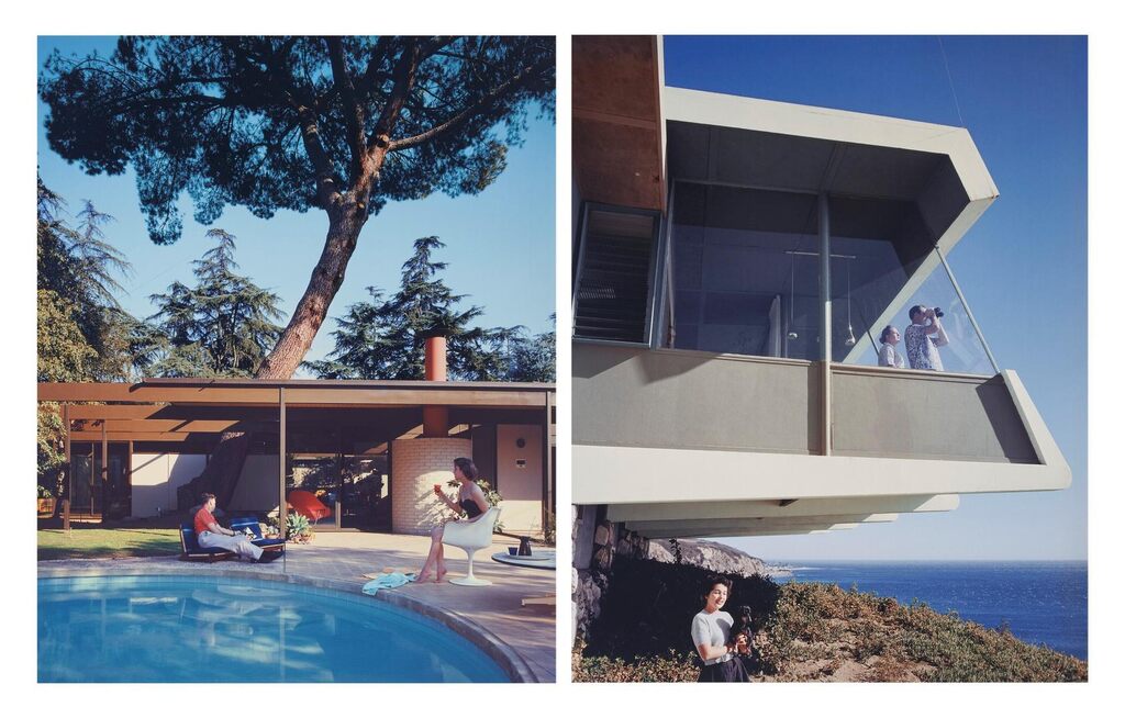 Two works: Case Study House #20; Bass House, 1958; Richard O. Spencer; Malibu,CA