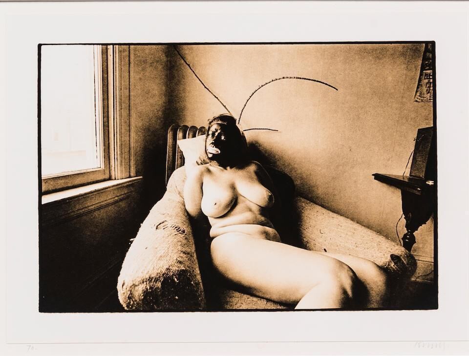Untitled (Nude Woman with Black Makeup)
